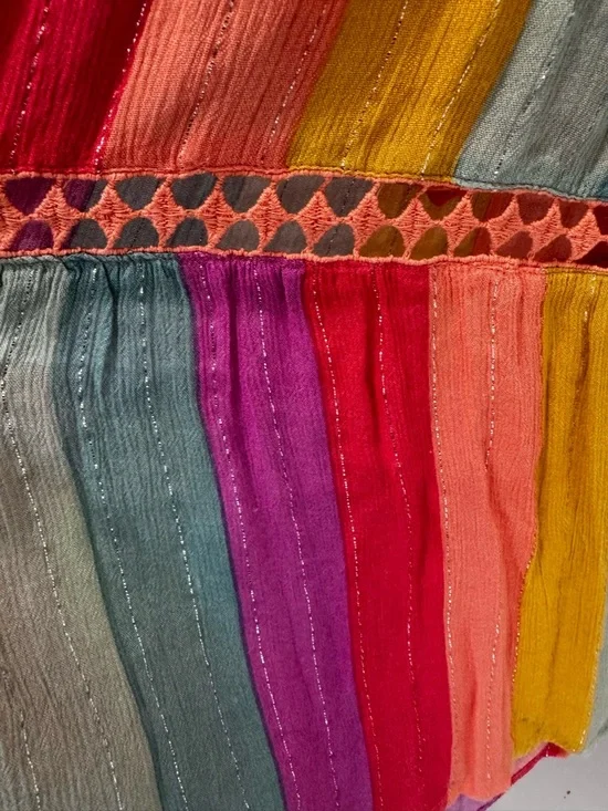 Vintage Rare Farm Rio Brazil Rainbow Maxi Dress size small VGUC - Picture 7 of 13